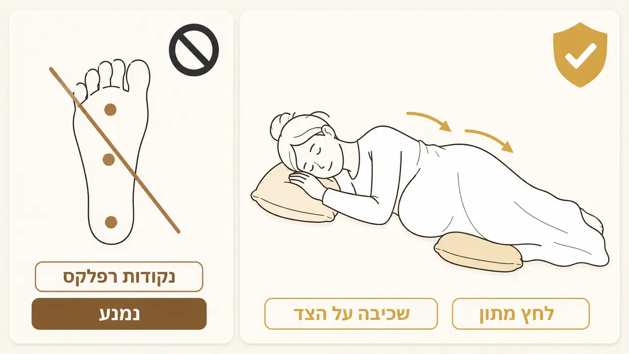 האם עיסוי יכול לגרום לצירים מוקדמים או לסכן את ההריון