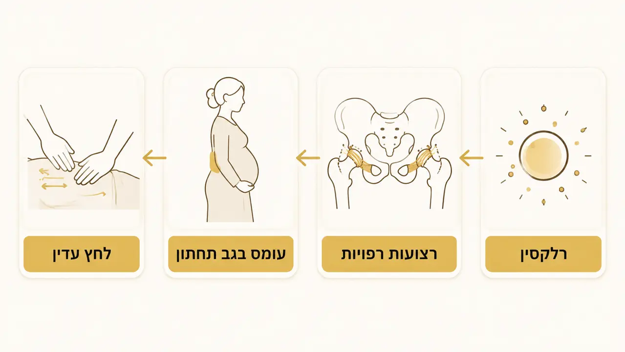 טיפול עיסוי לכאבי אגן וגב תחתון בהריון